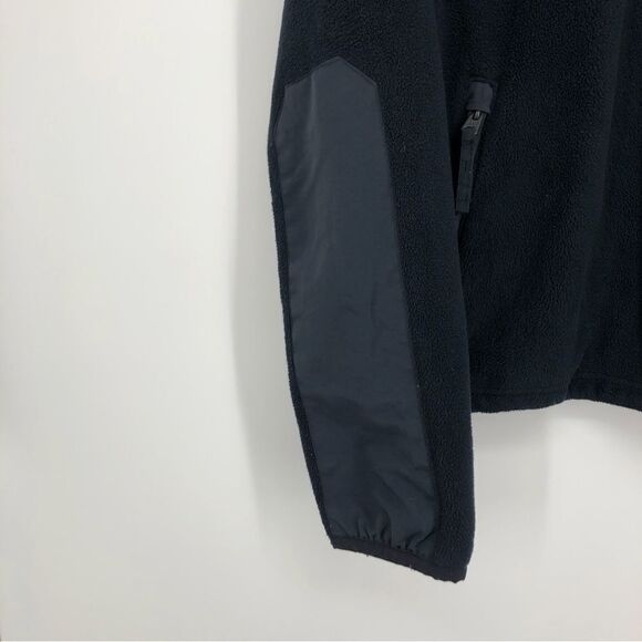 Abercrombie & Fitch Mens Fleece Half Zip‎ Pullover Black Size Large - Picture 5 of 10